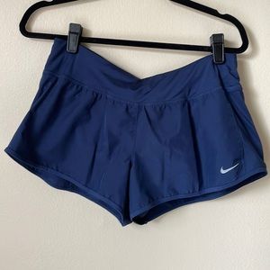 Navy Nike Dri-Fit running shorts